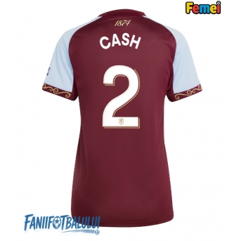 Aston Villa Matty Cash #2 Tricou Fotbal Replică 2025-26 Femei Acasa